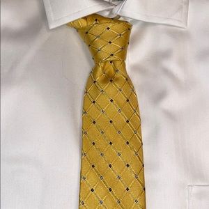 Nautica Men’s Yellow Silk Tie